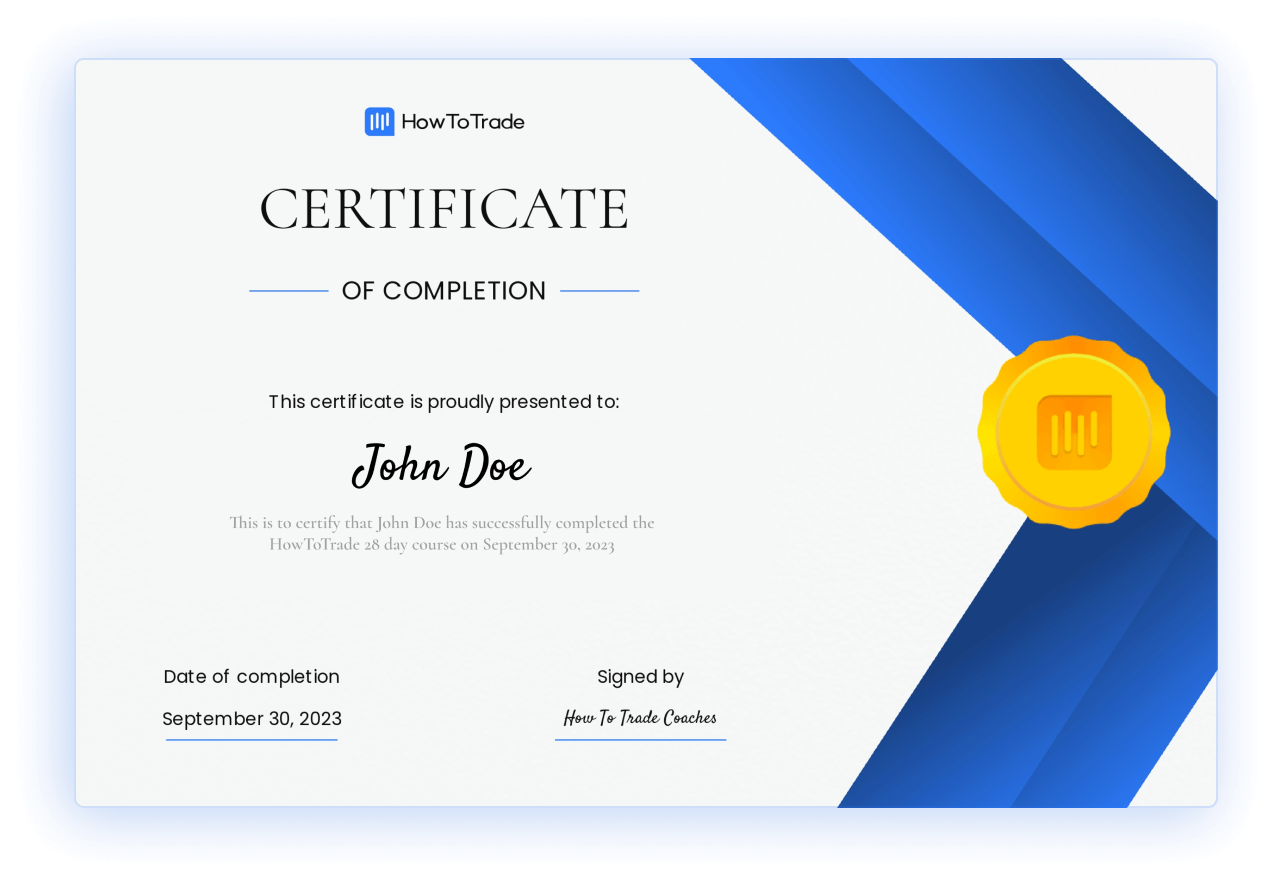 trading certificate