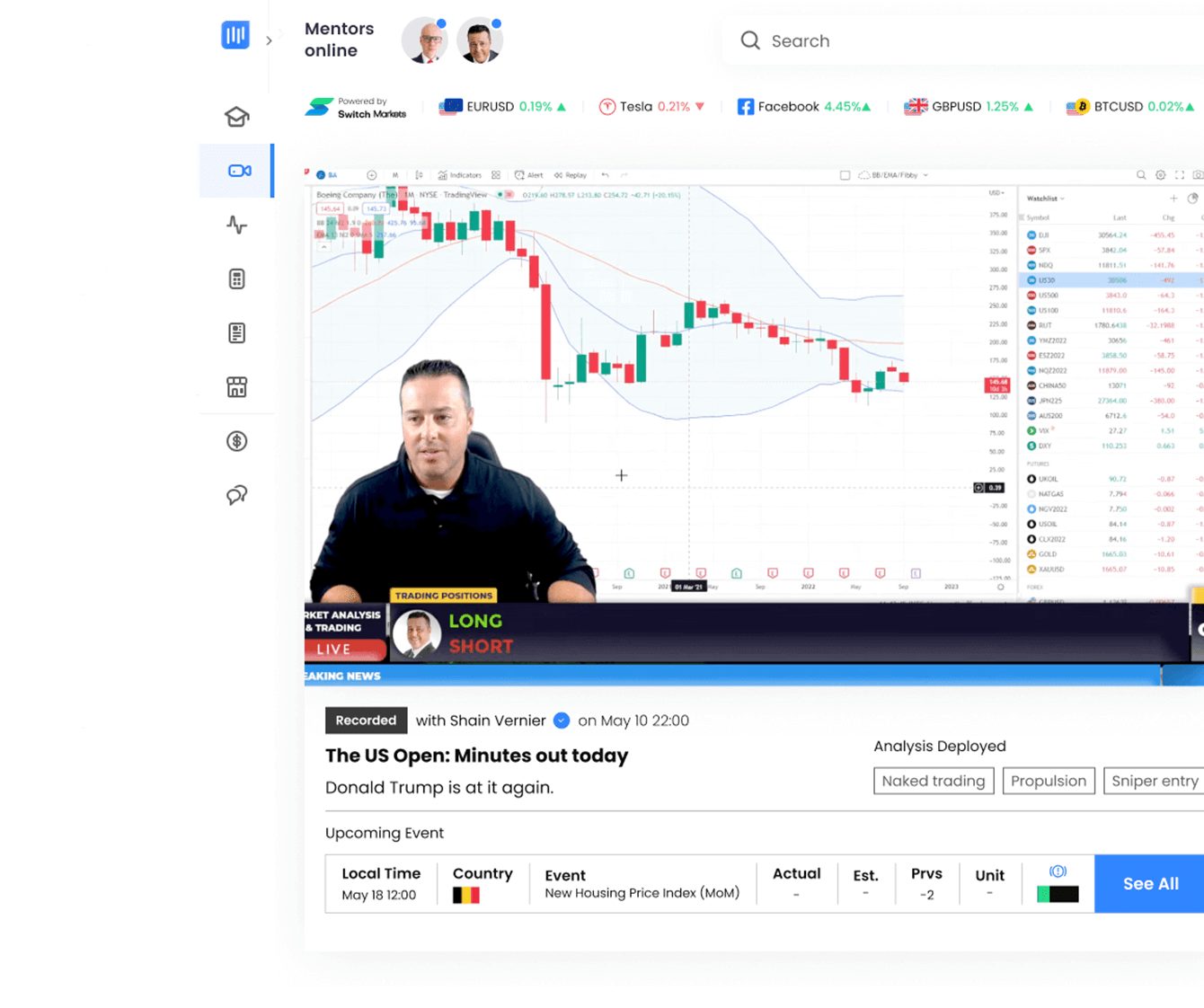 Customise the Trading Room