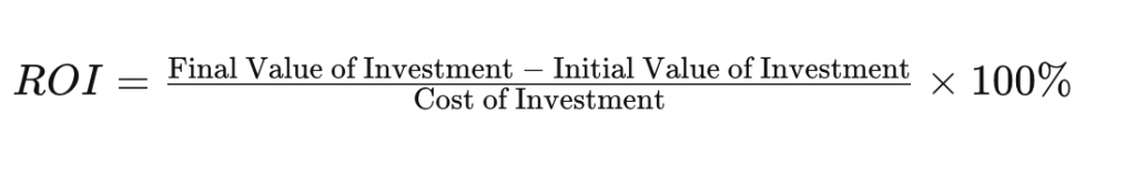 Final Value of Investment
