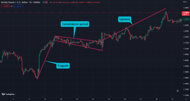 High Tight Flag Chart Pattern What Is It And How To Trade It   High Tight Flag Pattern 768x407 